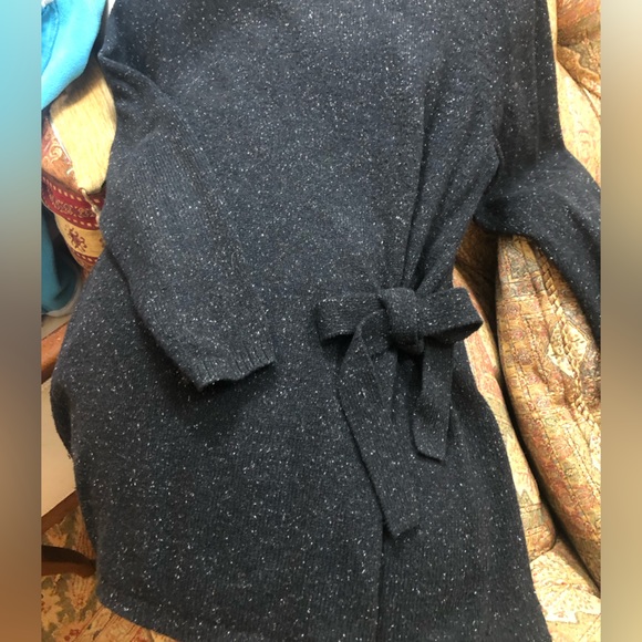 J.Jill Cotton Silk Side Tie Detail Sweater Woman’s Medium Petite - Picture 12 of 14